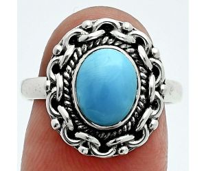 Sleeping Beauty Turquoise Ring size-8 EXR06324 R-1667, 7x9 mm