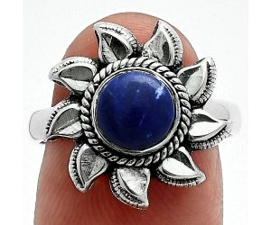 Lapis Lazuli Ring size-8 EXR06330 R-1617, 7x7 mm