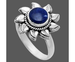 Lapis Lazuli Ring size-8 EXR06330 R-1617, 7x7 mm