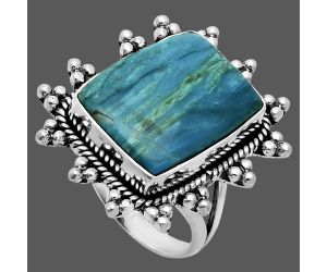 Peruvian Opalina Ring size-8 EXR06367 R-1234, 14x18 mm