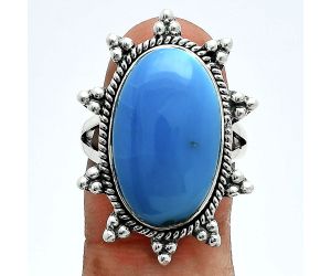 Sleeping Beauty Turquoise Ring size-8 EXR06369 R-1234, 12x20 mm