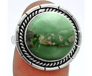 Utah Variscite Ring size-8 EXR06371 R-1728, 15x15 mm