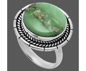 Utah Variscite Ring size-8 EXR06371 R-1728, 15x15 mm