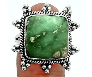 Utah Variscite Ring size-9 EXR06376 R-1234, 15x15 mm