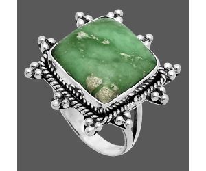 Utah Variscite Ring size-9 EXR06376 R-1234, 15x15 mm