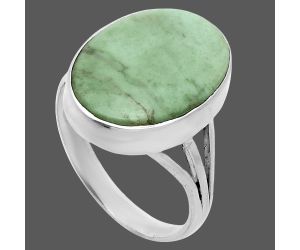 Utah Variscite Ring size-9.5 EXR06377 R-1003, 13x18 mm