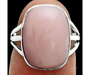 Pink Opal Ring size-6 EXR06382 R-1003, 12x16 mm