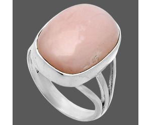 Pink Opal Ring size-6 EXR06382 R-1003, 12x16 mm