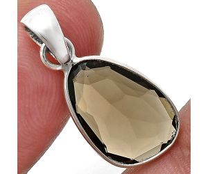 Smoky Quartz Pendant Earrings Set EXT01218 T-1015, 11x16 mm