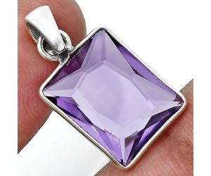 Amethyst Pendant Earrings Set EXT01222 T-1015, 12x16 mm