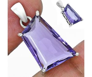 Amethyst Pendant Earrings Set EXT01292 T-1017, 14x21 mm