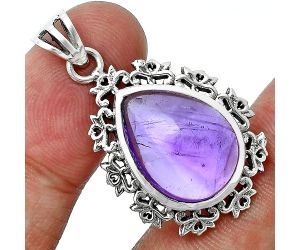 Amethyst Pendant Earrings Set EXT01441 T-1018, 13x18 mm