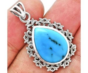 Natural Turquoise Morenci Mine Pendant Earrings Set EXT01442 T-1018, 13x18 mm