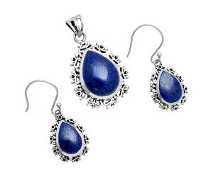 Lapis Lazuli Pendant Earrings Set EXT01448 T-1018, 13x18 mm