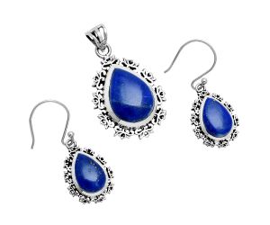 Lapis Lazuli Pendant Earrings Set EXT01449 T-1018, 13x18 mm