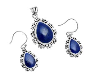 Lapis Lazuli Pendant Earrings Set EXT01451 T-1018, 13x18 mm