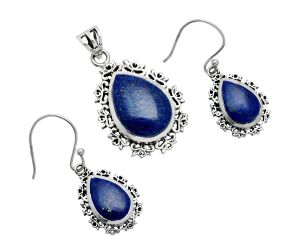 Lapis Lazuli Pendant Earrings Set EXT01452 T-1018, 13x18 mm