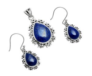 Lapis Lazuli Pendant Earrings Set EXT01453 T-1018, 13x18 mm