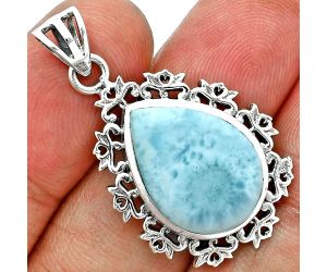 Larimar (Dominican Republic) Pendant Earrings Set EXT01457 T-1018, 13x18 mm