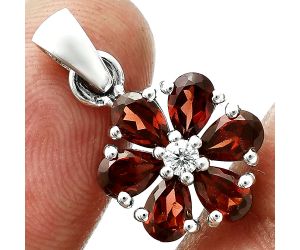 Hessonite Garnet and Moissanite Pendant Earrings Set EXT01720 T-1021, 6x4 mm