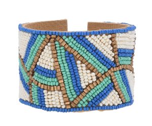 Wholesale Handmade Colorful Bohemian Boho Seed Bead Loom Bracelet, Ethnic Large Cuff Bracelets For Women FBR1005