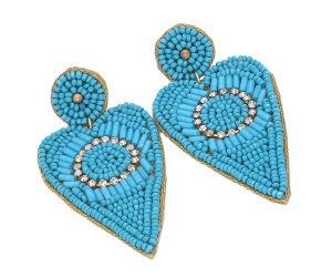 Wholesale Handmade Colorful Beaded Earrings,Hoop Dangle Earrings, Bohemia Boho Tassel Earrings FER1001