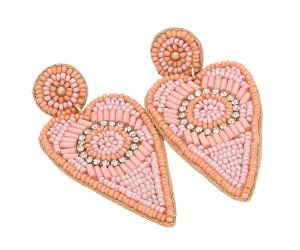 Wholesale Handmade Colorful Beaded Earrings,Hoop Dangle Earrings, Bohemia Boho Tassel Earrings FER1002