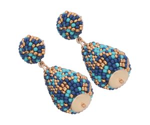 Wholesale Handmade Colorful Beaded Earrings,Hoop Dangle Earrings, Bohemia Drops Earrings, Tassel Earrings FER1023