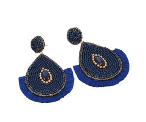 Wholesale Handmade Colorful Beaded Earrings,Hoop Dangle Earrings, Bohemia Drops Earrings, Tassel Earrings FER1030