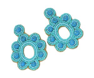 Wholesale Handmade Colorful Beaded Earrings,Seed Bead,Hoop Dangle Earrings, Bohemia,Tassel Earrings FER1039