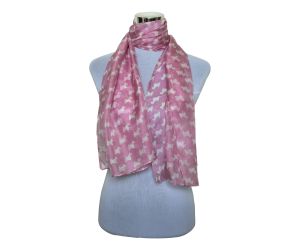 Wholesale Premium and Soft Quality Printed Scarf 100% Tabby Silk Lightweight MSL204