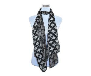 Wholesale Premium and Soft Quality Printed Scarf 100% Tabby Silk Lightweight MSL205
