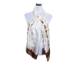 Wholesale Premium and Soft Quality Printed Scarf 100% Tabby Silk Lightweight MSL212