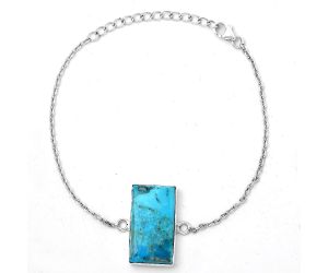 Natural Kingman Turquoise With Pyrite Bracelet SDB2903 B-1023, 13x23 mm