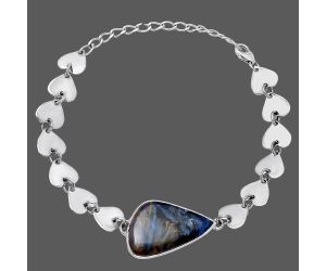 Valentine Gift Heart - Pietersite Bracelet SDB4739 B-1044, 16x24 mm