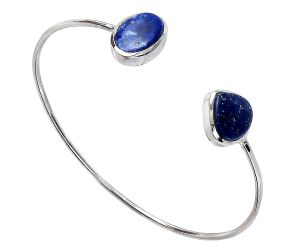 Lapis Lazuli Cuff Bangle Bracelet SDB5180 B-1004, 10x14 mm