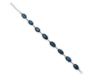 Blue Fire Labradorite Bracelet SDB5227 B-1001, 9x16 mm