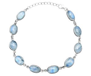 Rainbow Moonstone Bracelet SDB5272 B-1001, 7x11 mm