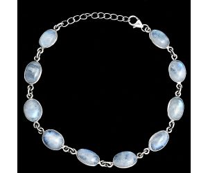 Rainbow Moonstone Bracelet SDB5341 B-1001, 7x10 mm