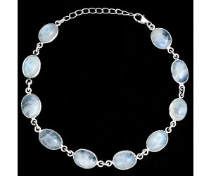 Rainbow Moonstone Bracelet SDB5342 B-1001, 8x10 mm