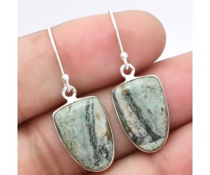 Natural Larsonite Jasper Earrings SDE40679 E-1001, 12x17 mm