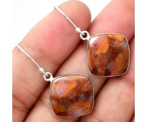 Natural Pietersite Earrings SDE40820 E-1001, 16x16 mm