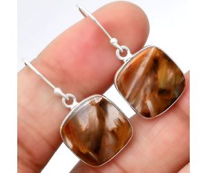 Natural Pietersite Earrings SDE40859 E-1001, 14x14 mm