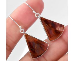 Natural Pietersite - Namibia Earrings SDE41020 E-1001, 16x21 mm