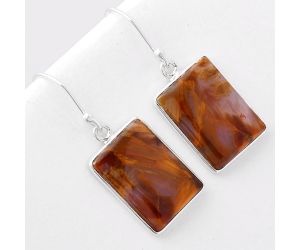 Natural Pietersite - Namibia Earrings SDE41083 E-1001, 13x18 mm