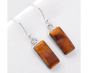 Natural Pietersite - Namibia Earrings SDE41227 E-1001, 7x14 mm