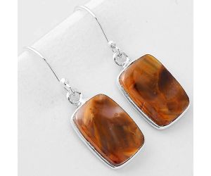 Natural Pietersite - Namibia Earrings SDE41382 E-1001, 10x14 mm