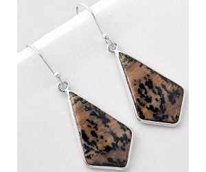 Natural Russian Honey Dendrite Opal Earrings SDE41963 E-1001, 16x25 mm