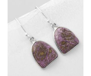 Natural Purpurite - South Africa Earrings SDE44813 E-1001, 12x14 mm