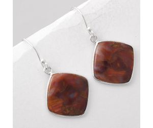 Natural Pietersite - Namibia Earrings SDE45262 E-1001, 15x16 mm